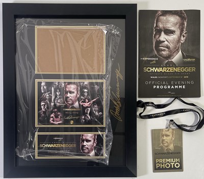 Lot 120 - ARNOLD SCHWARZENEGGER SIGNED MEMORABILIA - COLLECTION.