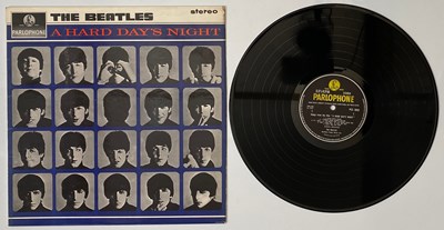 Lot 245 - THE BEATLES - A HARD DAY'S NIGHT LP (EARLY UK STEREO PRESSING - PCS 3058) WITH LABEL MISPRINT