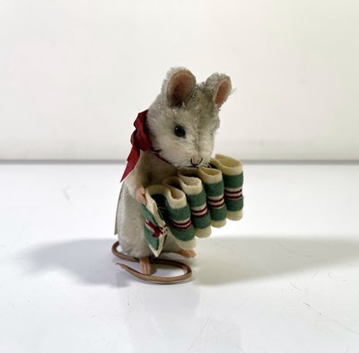 Lot 52 - R. JOHN WRIGHT CHRISTMAS MICE - MERRY