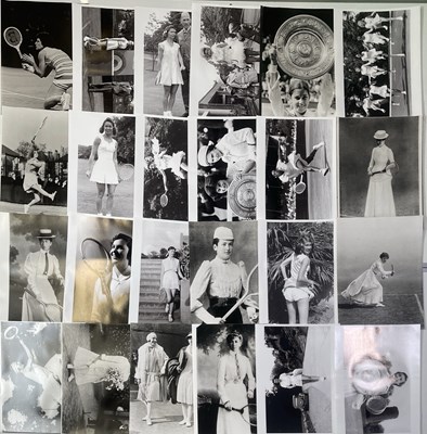 Lot 332 - TENNIS - LARGE QTY OF LARGE FORMAT PHOTO PRINTS - FEMALE STARS OF THE 20TH C.