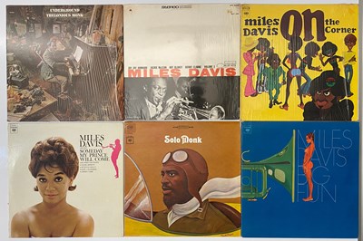 Lot 141 - MILES DAVIS & THELONIOUS MONK LPS - 70'S 80'S USA AND EU PRESSINGS