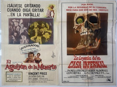 Lot 163 - HORROR - OVERSEAS POSTERS FOR HAMMER / AMICUS TITLES.