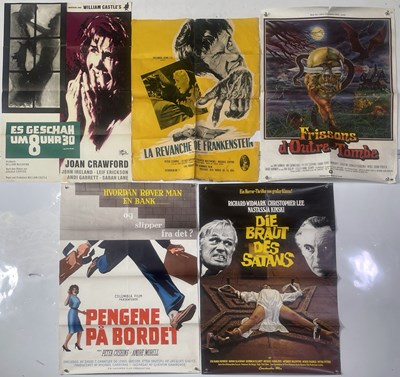 Lot 164 - HAMMER / AMICUS HORROR - EUROPEAN CINEMA POSTERS.