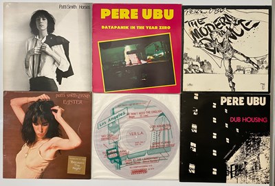 Lot 271 - US - PUNK - POST PUNK - LP AND 12" SINGLE COLLECTION - PERE UBU, PATTI SMITH