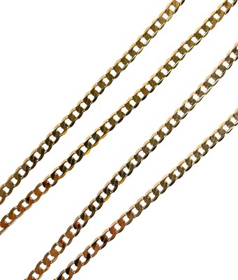 Lot 6 - GOLD JEWELLERY - 9CT GOLD LINK CHAIN - 19G - 75CM.