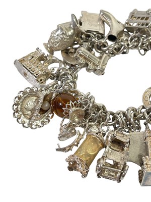 Lot 14 - SILVER CHARMS.