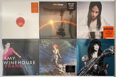 Lot 283 - FEMALE - POP - ROCK - MODERN LP COLLECTION - LADY GAGA, CHER, ABBA, AMY WINEHOUSE