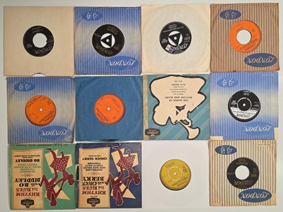 Lot 178 - UK LONDON 7" PACK - R&B DOO-WOP, R&R - SMILEY LEWIS, LAVERN BAKER, BO DIDDLEY + MORE