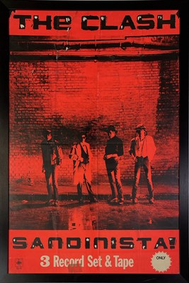Lot 402 - THE CLASH - ORIGINAL SANDINISTA BILLBOARD POSTER.