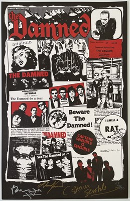 Lot 333 - THE DAMNED – SIGNED 2022 TOUR POSTER.