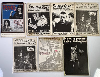Lot 253 - PUNK FANZINES INC SNIFFIN' GLUE / LONDON'S OUTRAGE / PUNK.