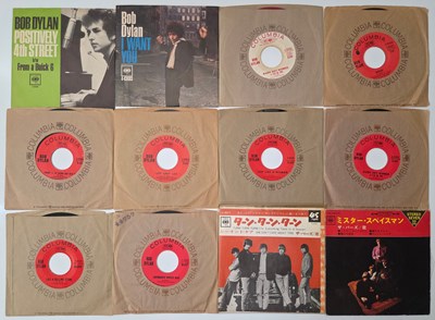 Lot 360 - BOB DYLAN & THE BYRDS 7" SINGLES - USA, JAPANESE & EU PRESSINGS