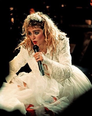 Lot 356 - MADONNA - WHITE WEDDING DRESS WORN ON THE 'LIKE A VIRGIN' TOUR.