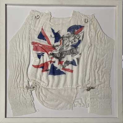 Lot 482 - SEX PISTOLS - ANARCHY - ORIGINAL VIVIENNE WESTWOOD / MALCOLM MCLAREN SEDITIONARIES MUSLIN SHIRT.