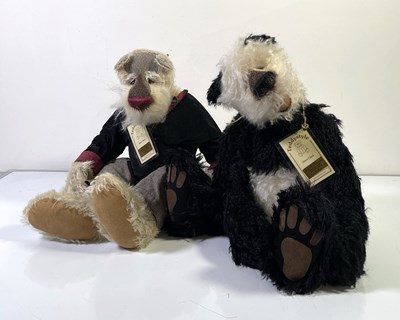 Lot 71 - TWO TEDDYSTYLE BY JANET CLARKE BEARS