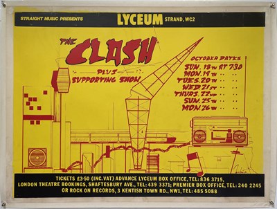 Lot 411 - THE CLASH - AN ORIGINAL 1981 LONDON LYCEUM POSTER
