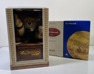 Lot 76 - STEIFF JCPENNEY 100 YEARS AND GOEBEL WITH STEIFF BEAR AND PORCELAIN FIGURE