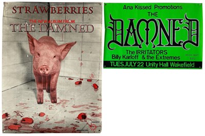 Lot 295 - THE DAMNED - ORIGINAL CONCERT POSTER/PROMO POSTER.