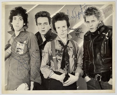 Lot 408 - THE CLASH - SIGNED ANABAS 8X10" IMAGE.