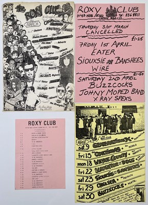 Lot 275 - ROXY CLUB - GROUP OF ORIGINAL HANDBILLS.