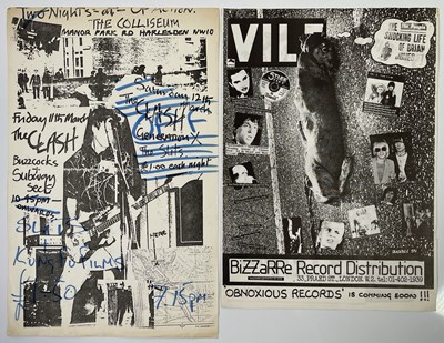 Lot 409 - THE CLASH - ORIGINAL HANDBILL FOR 'THE COLLISEUM, HARLESDEN', MARCH 1977.