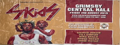Lot 382 - SKIDS - LARGE BANNER FOR GRIMSBY CONCERT.