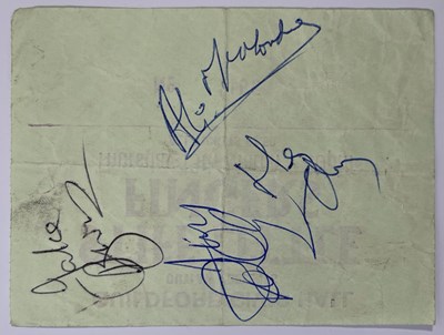 Lot 336 - STIFF LITTLE FINGERS - SIGNED CONCERT TICKET.