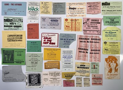 Lot 328 - PUNK TICKET COLLECTION - THE CLASH/THE JAM AND MORE.