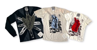 Lot 350 - PUNK CLOTHING - KENAN DUFFTY/JAMIE REID LIMITED EDITION PUNK T-SHIRTS.