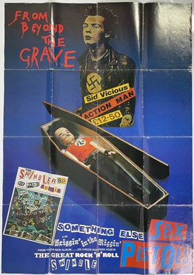 Lot 455 - THE SEX PISTOLS - SID VICIOUS 'BEYOND THE GRAVE' POSTER.