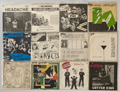 Lot 34 - POWER POP - PUNK - NEW WAVE - 7" SINGLE PACK - HEADACHE, THE SQUIBS, THE PIGS