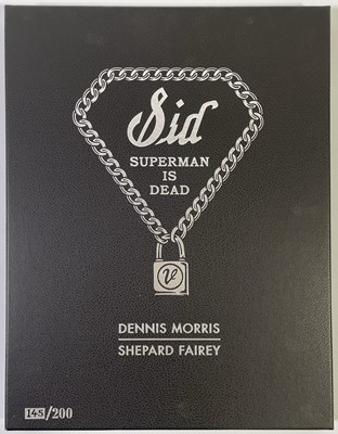 Lot 468 - SEX PISTOLS - RARE LIMITED EDITION 'SUPERMAN IS DEAD' SID VICIOUS PRINTS SET - SHEPARD FAIREY / DENNIS MORRIS.