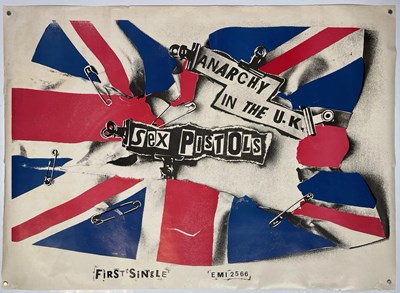 Lot 471 - SEX PISTOLS - ORIGINAL 'ANARCHY' POSTER.