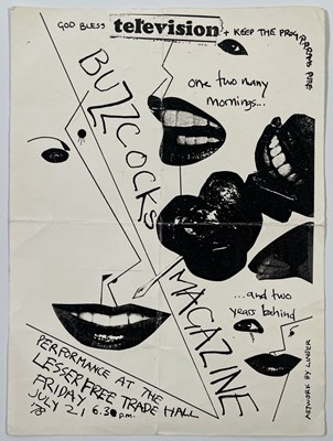 Lot 276 - TELEVISION / MAGAZINE - ORIGINAL 1978 MANCHESTER LESSER FREE TRADE HALL HANDBILL/TICKET.