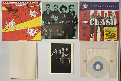 Lot 103 - THE CLASH COLLECTABLES LP PACK WITH RARE JAPANESE 'PEARL HARBOUR 79' PROMO!
