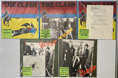 Lot 104 - THE CLASH LP 10" PACK - USA & CANADA COLLECTABLES W/ PROMOS AND BONUS 7'S