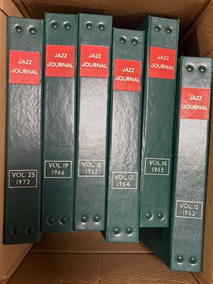 Lot 69 - JAZZ JOURNAL - 57 OFFICIAL BINDERS - 1962-2018