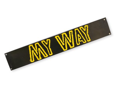 Lot 478 - SEX PISTOLS - ORIGINAL 'MY WAY' PROMO BANNER.