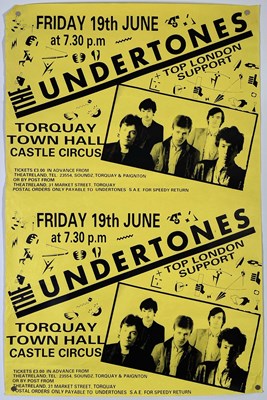 Lot 310 - THE UNDERTONES - ORIGINAL 1981 CONCERT POSTER.