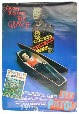 Lot 457 - THE SEX PISTOLS - SID VICIOUS 'BEYOND THE GRAVE' POSTER.