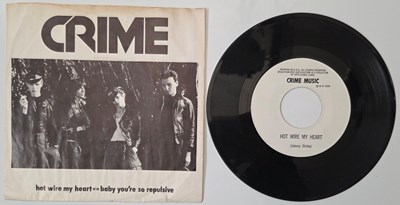 Lot 196 - CRIME - HOT WIRE MY HEART / BABY YOU'RE SO REPULSIVE 7" (US ORIGINAL - sac 0188)