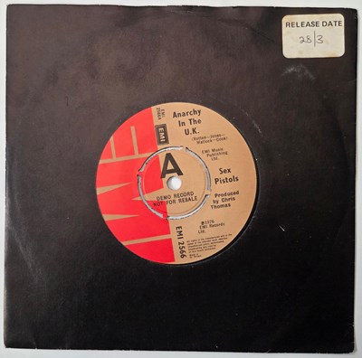 Lot 204 - SEX PISTOLS - ANARCHY IN THE UK 7" (UK EMI DEMO - EMI 2566)