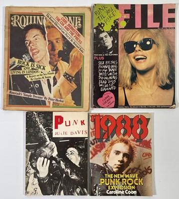 Lot 266 - PUNK - COLLECTABLE BOOKS AND MAGAZINES INC JULIE DAVIS / CAROLINE COON.