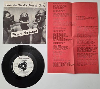 Lot 208 - VOMIT VISIONS - PUNKS ARE THE OLD FARTS OF TODAY 7" (RRR 0801)