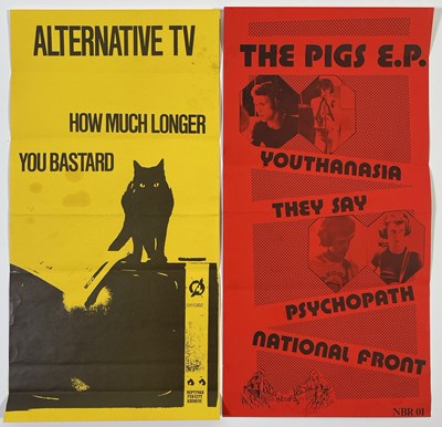 Lot 316 - PIGS / ALTERNATIVE TV - ORIGINAL PROMOTIONAL POSTERS.