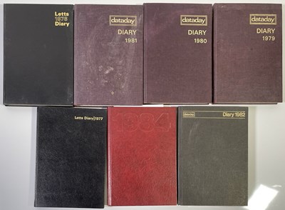 Lot 330 - PUNK HISTORY - 1977-1984 TICKET COLLECTION INC DIARIES WITH ENTRIES ON CONCERTS INC SEX PISTOLS/CLASH/GENERATION X.