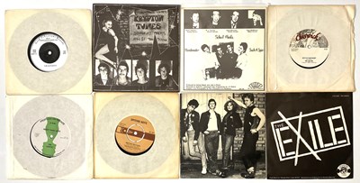 Lot 185 - CLASSIC PUNK NEW WAVE 7" PACK - THE OUTCASTS, KRYPTON TUNES, SCHOOL MEALS