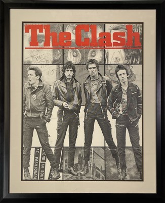 Lot 417 - THE CLASH - SIGNED CONCERT POSTER.
