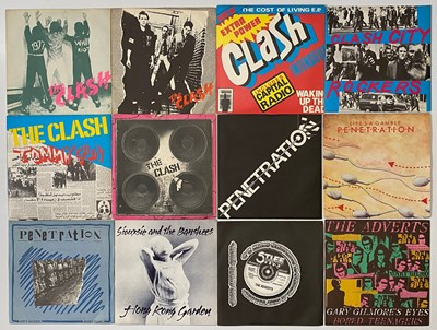 Lot 189 - PUNK LEGENDS 7" SINGLES PACK - THE CLASH, PENETRATION, THE ADVERTS, RADIATORS + MORE