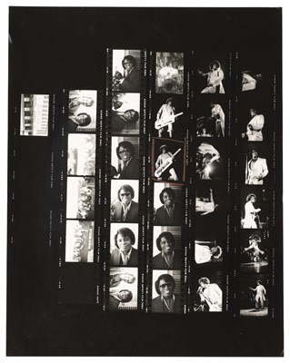 Lot 100 - JAMES BROWN - ORIGINAL CONTACT SHEET.